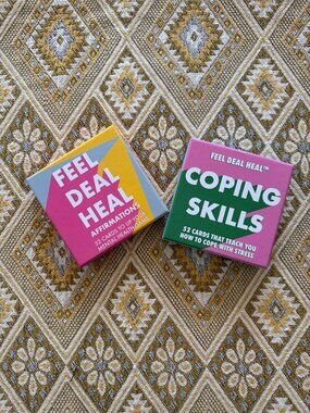 Feel Deal Heal Affirmations & Coping Skills Cards - Hey Tiffany Roe Decks